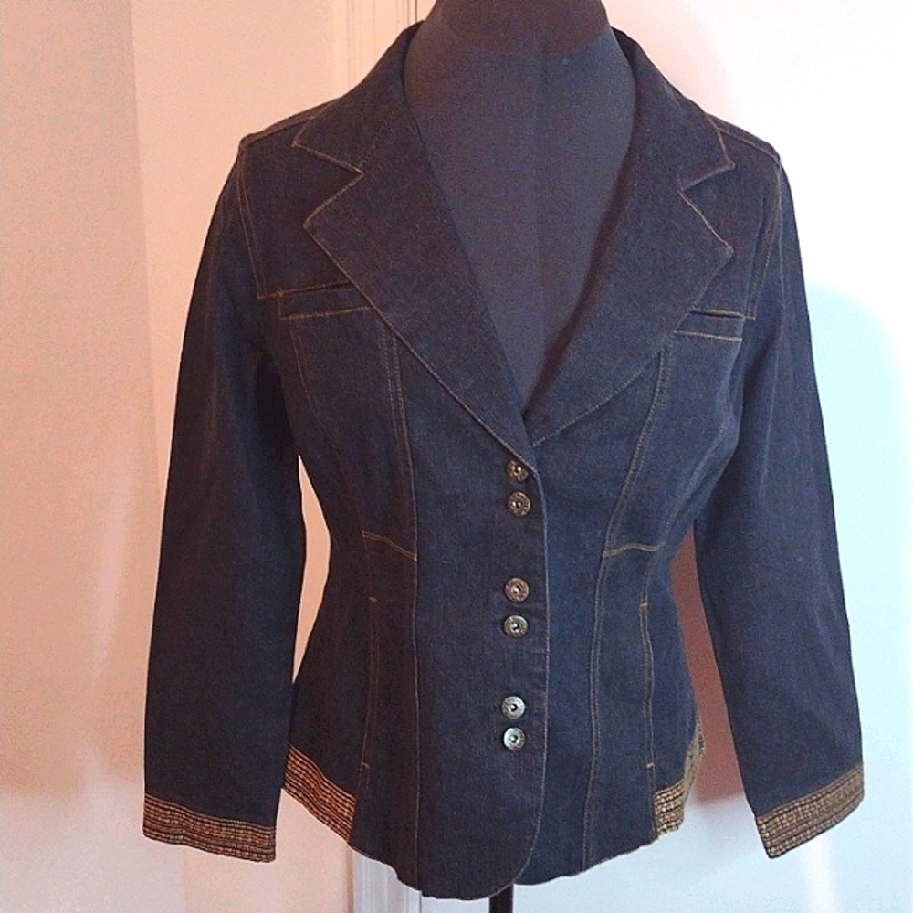 Monroe & Main Dk. Structured Blazer NWT Size L